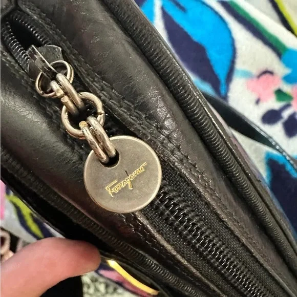 Salvatore Ferragamo Black crossbody Bag with Smooth Leather